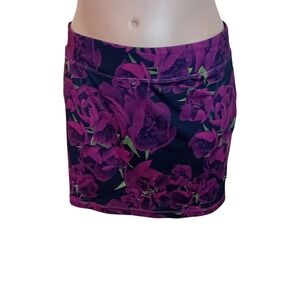 Puma Athletic Athleisure Skirt Floral Print‎ Golf Tennis Activewear Workout S